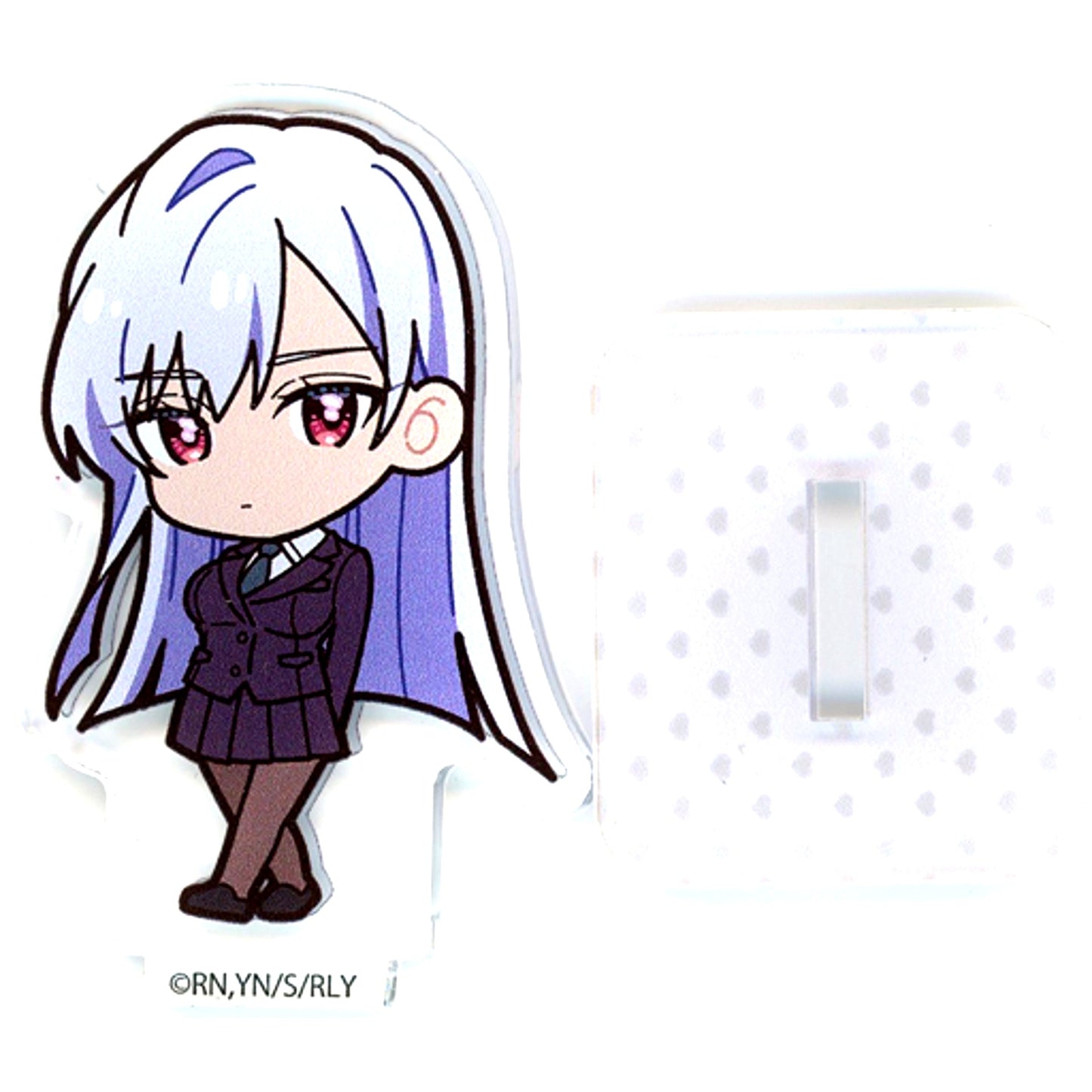Nano Eiai Uniform Double-sided Acrylic Stand Acrylic Card Kuji Back Hug The 100 Girlfriends Who Really, Really, Really, Really, Really Love You Trade Ticket Prize [USED]