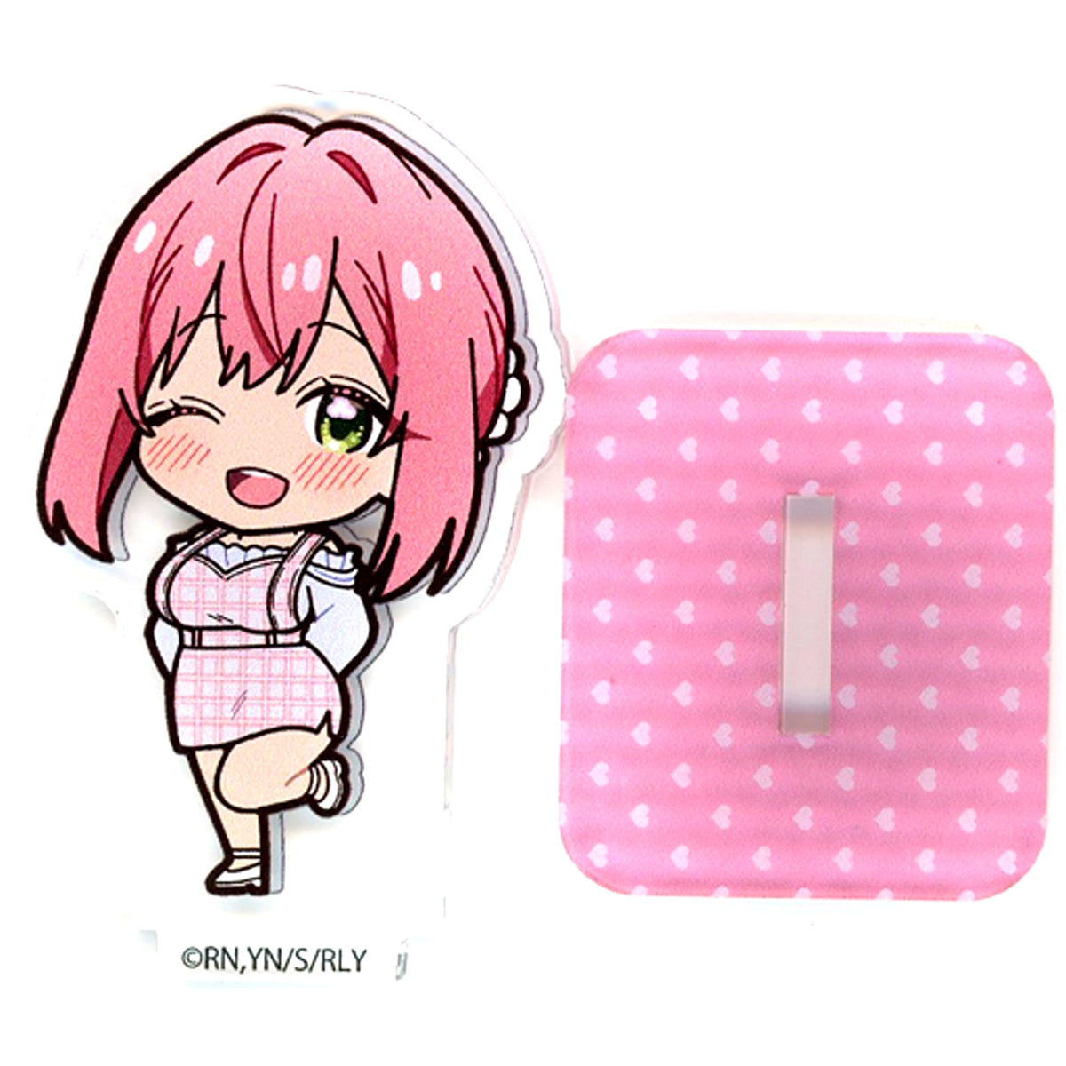 Hakari Hanazono Casual Clothes The 100 Girlfriends Who Really, Really, Really, Really, Really Love You Acrylic Card Kuji Back Dakko Trade Ticket Prize Double-Sided Acrylic Stand [USED]