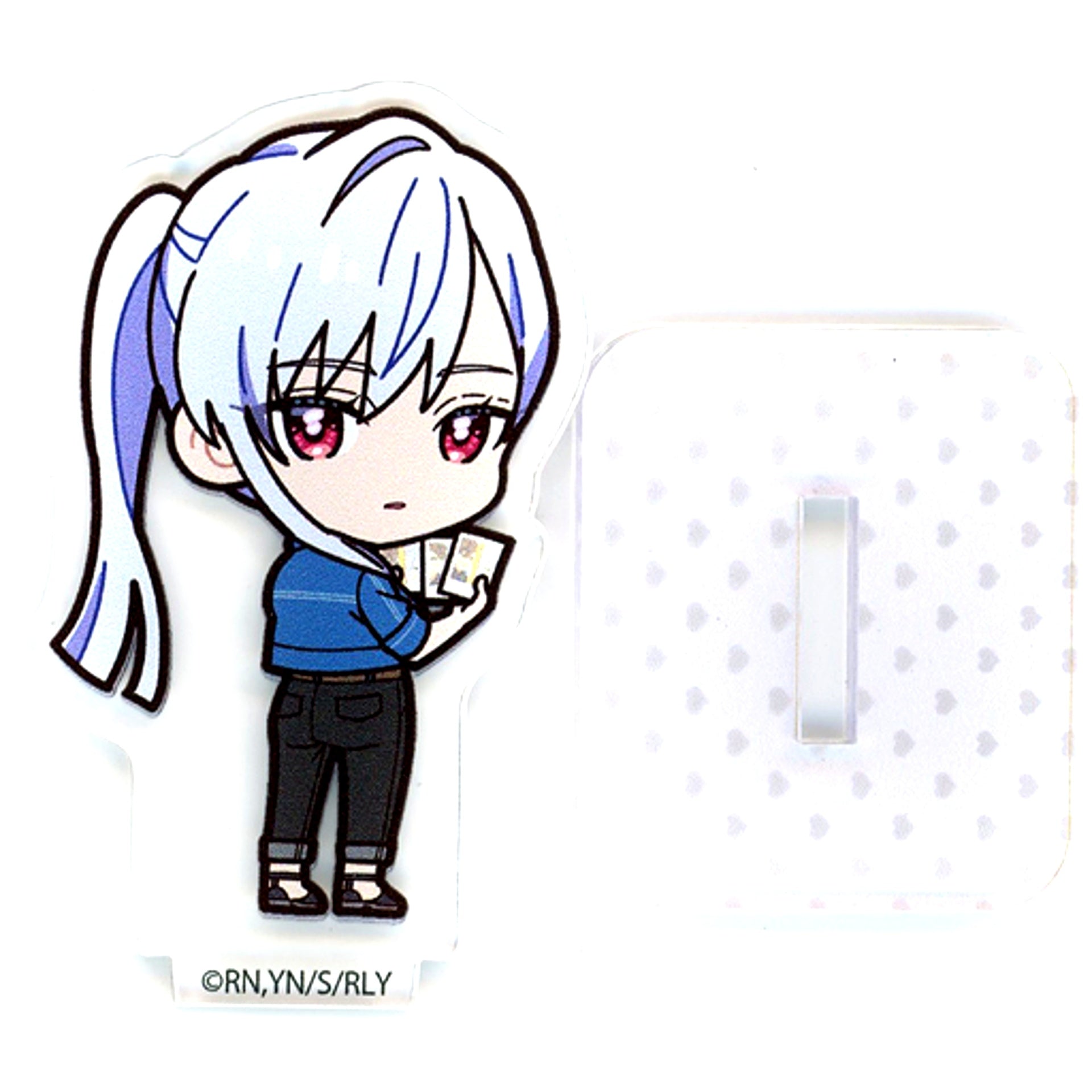 Nano Eiai Casual Clothes The 100 Girlfriends Who Really, Really, Really, Really, Really Love You Acrylic Card Kuji Back Dakko Trade Ticket Prize Double-Sided Acrylic Stand [USED]