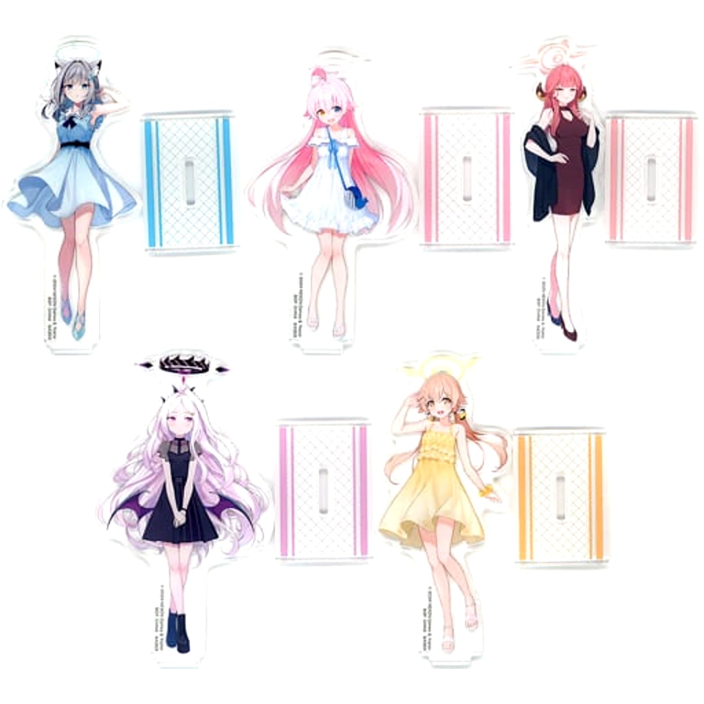 Blue Archive Shiroko Sunaokami & Others All 5 Types Set Ichiban Kuji Acrylic Stand Prize G Acrylic Stands [USED]