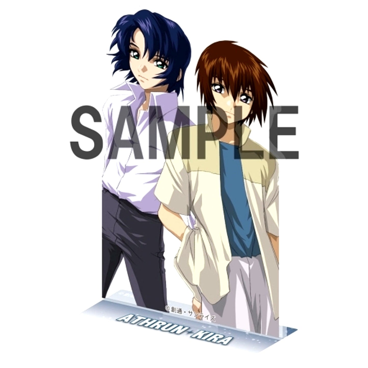 Athrun & Kira Casual Clothes Mobile Suit Gundam SEED DESTINY Big Acrylic Stand [USED]