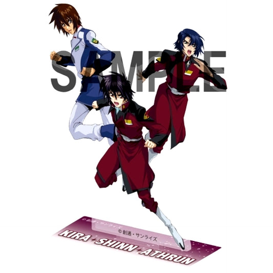 Kira & Shinn & Athrun Mobile Suit Gundam SEED DESTINY Big Acrylic Stand [USED]
