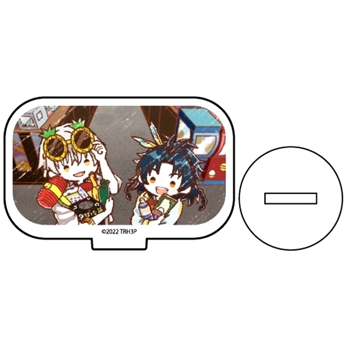 Tsurumaru Kuninaga, Taikogane Sadamune Toku: Touken Ranbu Hanamaru Setsugetsuka Graph Art Illustration Type 04 Acrylic Item [USED]