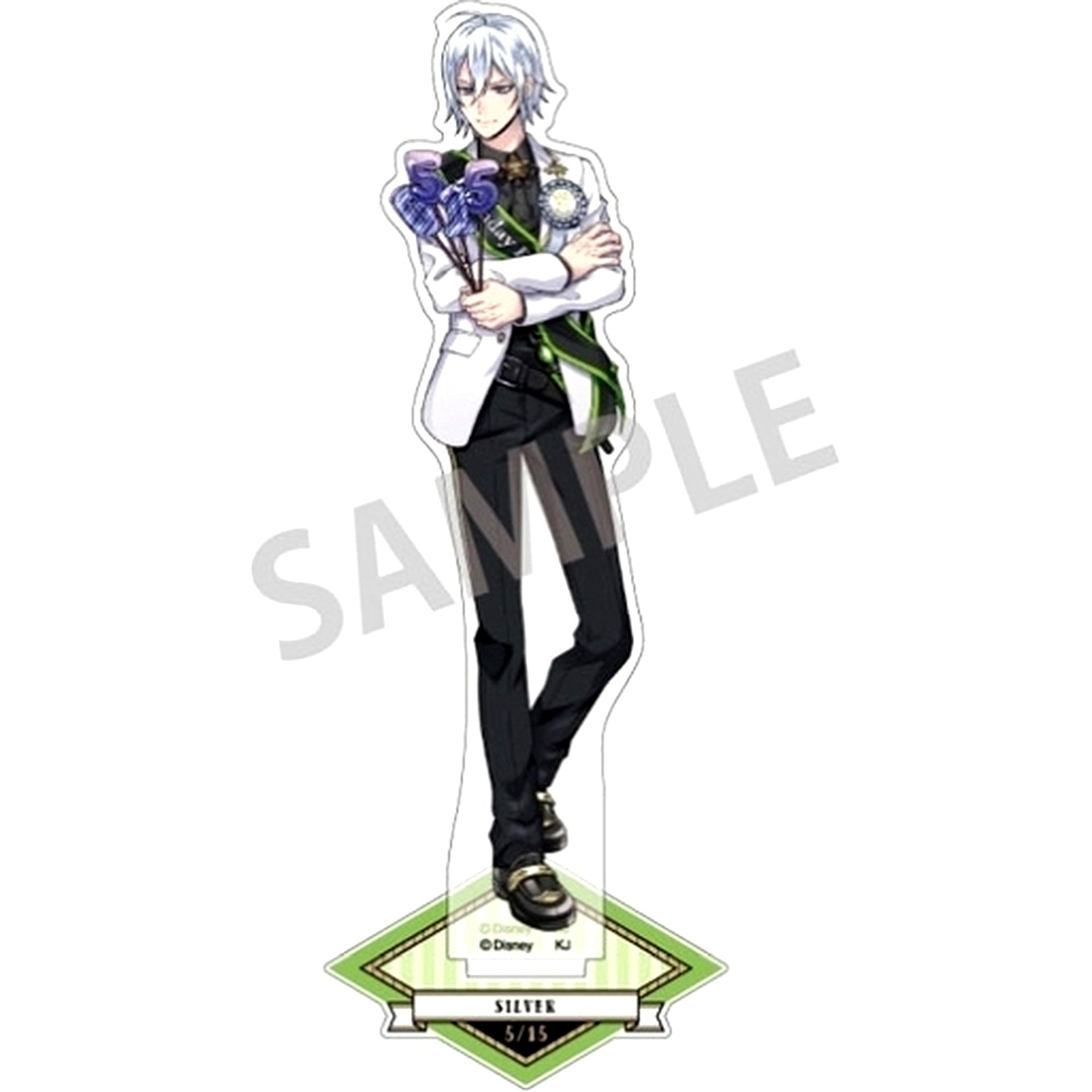 Silver Omekashi Birthday Fair in Animate Disney Twisted-Wonderland Omekashi Birthday Ver. Acrylic Stand [USED]