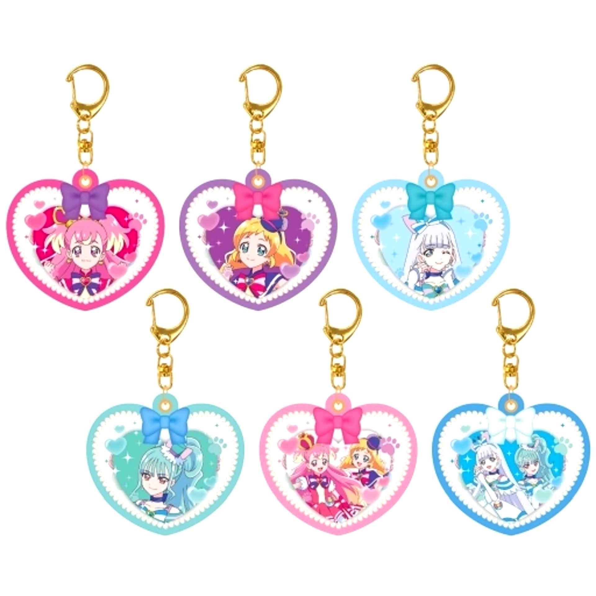 Set of 6 Wonderful PreCure! Balloon Keychain [USED]