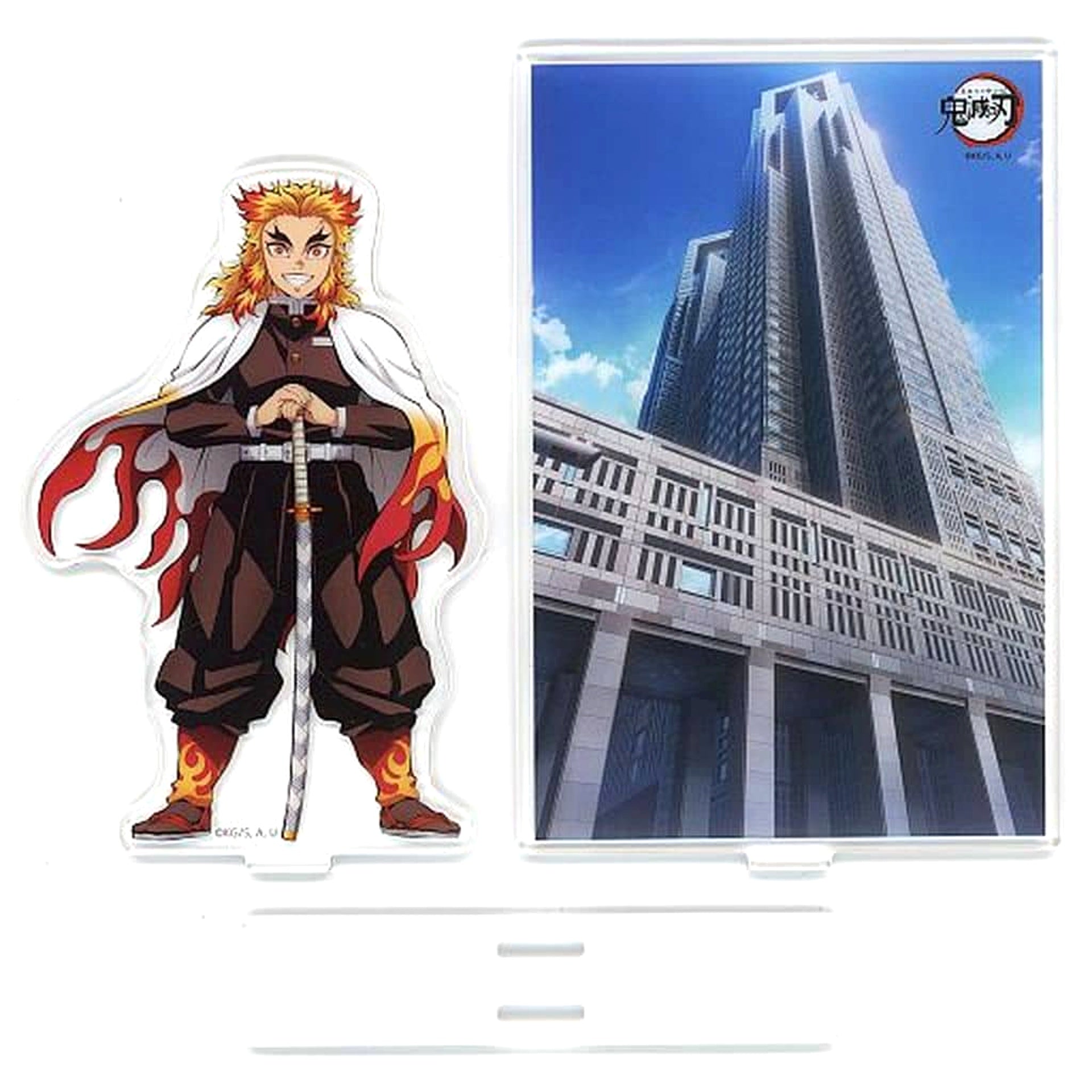 Demon Slayer: Kimetsu no Yaiba Kyojuro Rengoku Random Background Acrylic Stand ufotable Dining HIROMA New Restaurant Opening Commemoration Exclusive Acrylic Stands [USED]