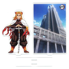 Demon Slayer: Kimetsu no Yaiba Kyojuro Rengoku Random Background Acrylic Stand ufotable Dining HIROMA New Restaurant Opening Commemoration Exclusive Acrylic Stands [USED]
