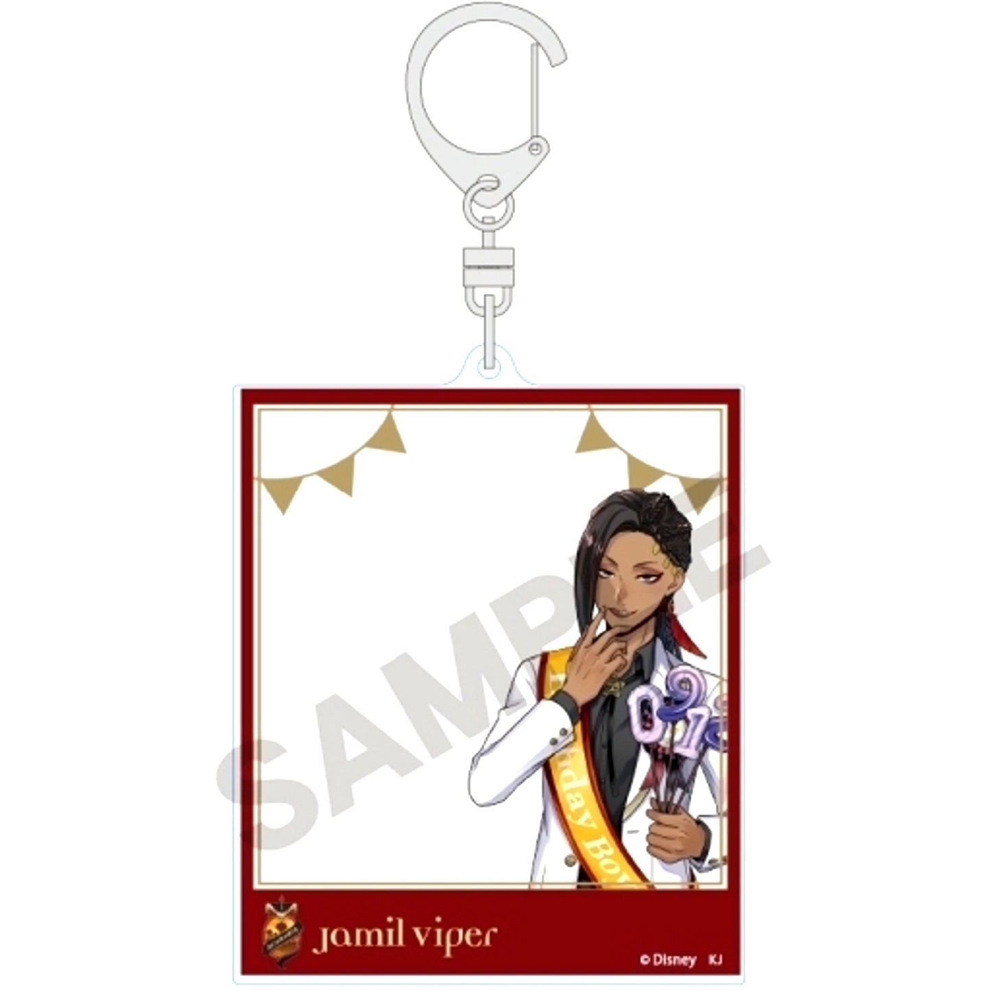 Jamil Viper Omekashi Birthday Disney Twisted-Wonderland Frame Acrylic Keychain [USED]