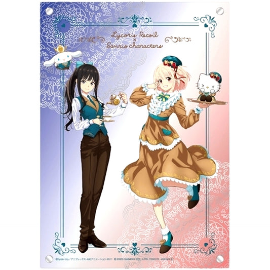 Chisato x Hello Kitty & Takina x Cinnamoroll Mansion Restaurant Ver. Memorial 3-Layer Acrylic Board Lycoris Recoil x Sanrio Characters [USED]