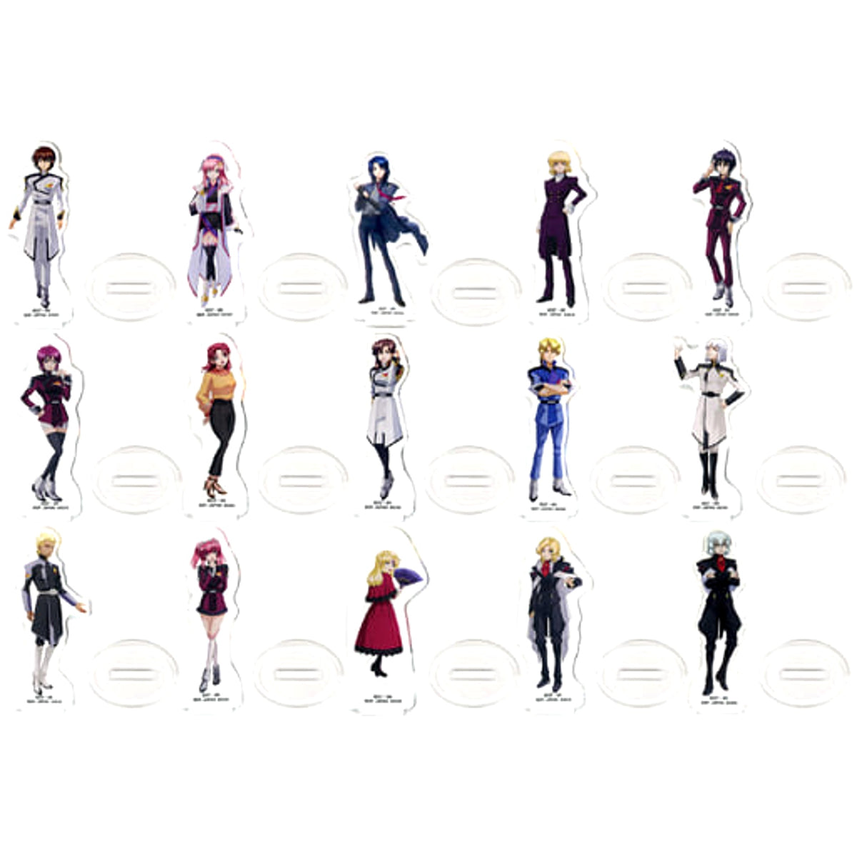 Mobile Suit Gundam SEED Freedom Kira Yamato & Others All 15 Types Set Ichiban Kuji Acrylic Stand Prize F Acrylic Stands [USED]