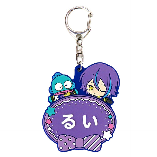 Hatsune Miku: Colorful Stage! X Sanrio Characters Rui Kamishiro Hangyodon Mini Character Name Rubber Keychain Collection C Keychains [USED]