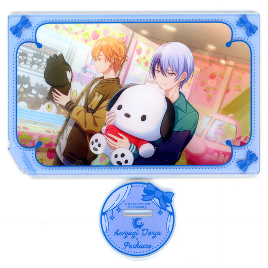 Toya Aoyagi x Pochacco Before Training Project Sekai Colorful Stage! feat. Hatsune Miku x Sanrio Characters Card-Style Acrylic Stand [USED]