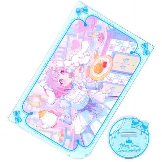 Emu Otori x Cinnamoroll After Training Card-style Acrylic Stand Project Sekai Colorful Stage! feat. Hatsune Miku x Sanrio Characters [USED]