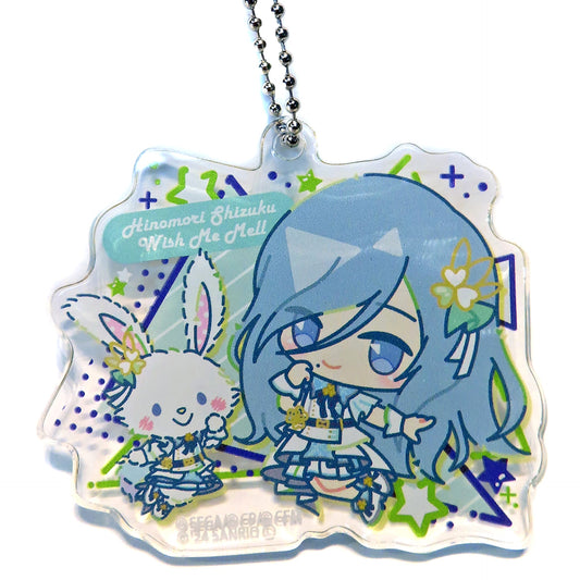 Hatsune Miku: Colorful Stage! X Sanrio Characters Shizuku Hinomori Wish Me Mell Mini Character Acrylic Keychain Collection B Keychains [USED]