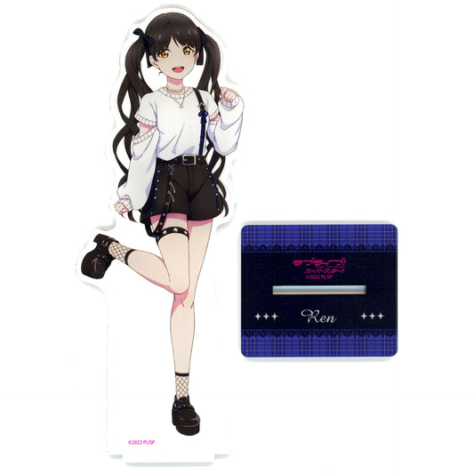 Ren Hazuki Big Acrylic Stand Subculture Fashion Ver. Love Live! Superstar!! [USED]
