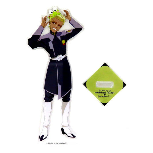 Dearka Elthman & Kero Kero Keroppi Mobile Suit Gundam SEED FREEDOM Acrylic Stand Sanrio Characters Theater Goods [USED]