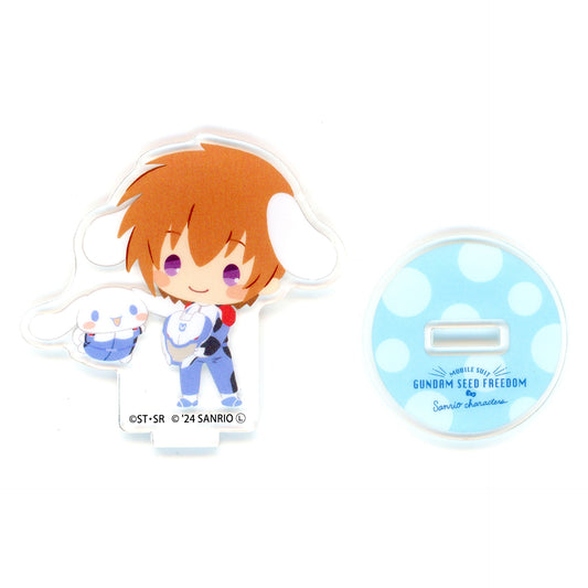 Kira Yamato & Cinnamoroll Mobile Suit Gundam SEED FREEDOM x Sanrio Characters Trading Mini Character Acrylic Stand Theater Goods [USED]