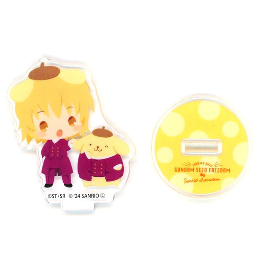Cagalli Yula Athha & Pompompurin Mobile Suit Gundam SEED FREEDOM x Sanrio Characters Trading Mini Chara Acrylic Stand Theater Goods [USED]