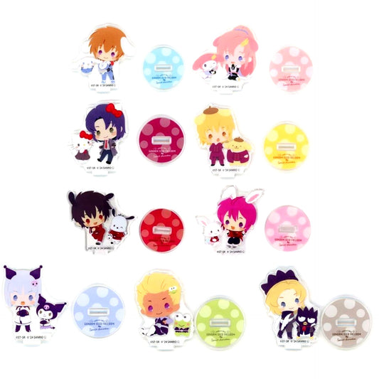Set of 9 Mobile Suit Gundam SEED FREEDOM Trading Mini Chara Acrylic Stand Sanrio Characters Theater Goods [USED]