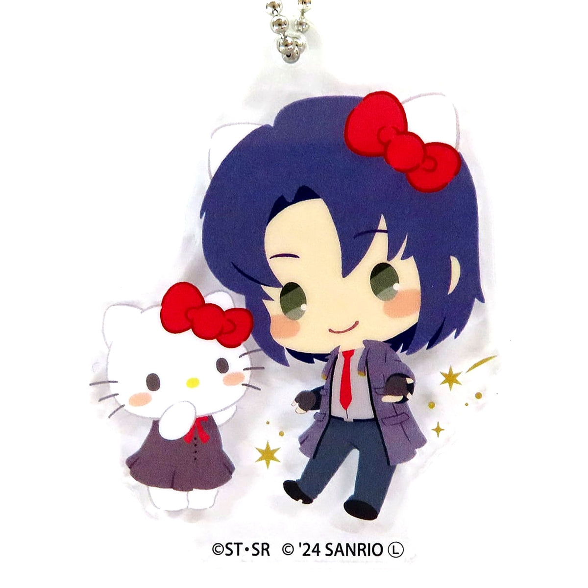 Athrun Zala & Hello Kitty Mobile Suit Gundam SEED FREEDOM x Sanrio Characters Trading Mini Chibi Acrylic Keychain Theater Goods [USED]