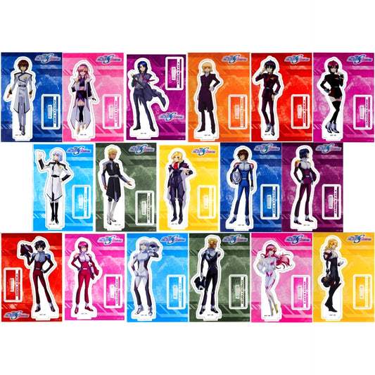 Set of 17 Mobile Suit Gundam SEED FREEDOM Trading Acrylic Stand Theater Goods [USED]