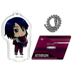 Athrun Zala Pilot Suit Mobile Suit Gundam SEED FREEDOM Trading Mini Chara Acrylic Stand Keychain Theater Goods [USED]