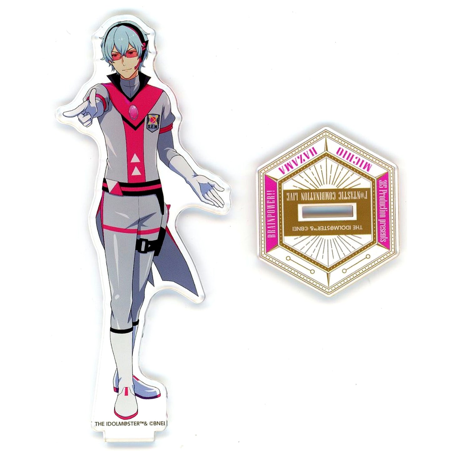 Michio Hazama Official Acrylic Stand The Idolmaster SideM 315 Production presents FANTASTIC COMBINATION LIVE BRAINPOWER!! [USED]