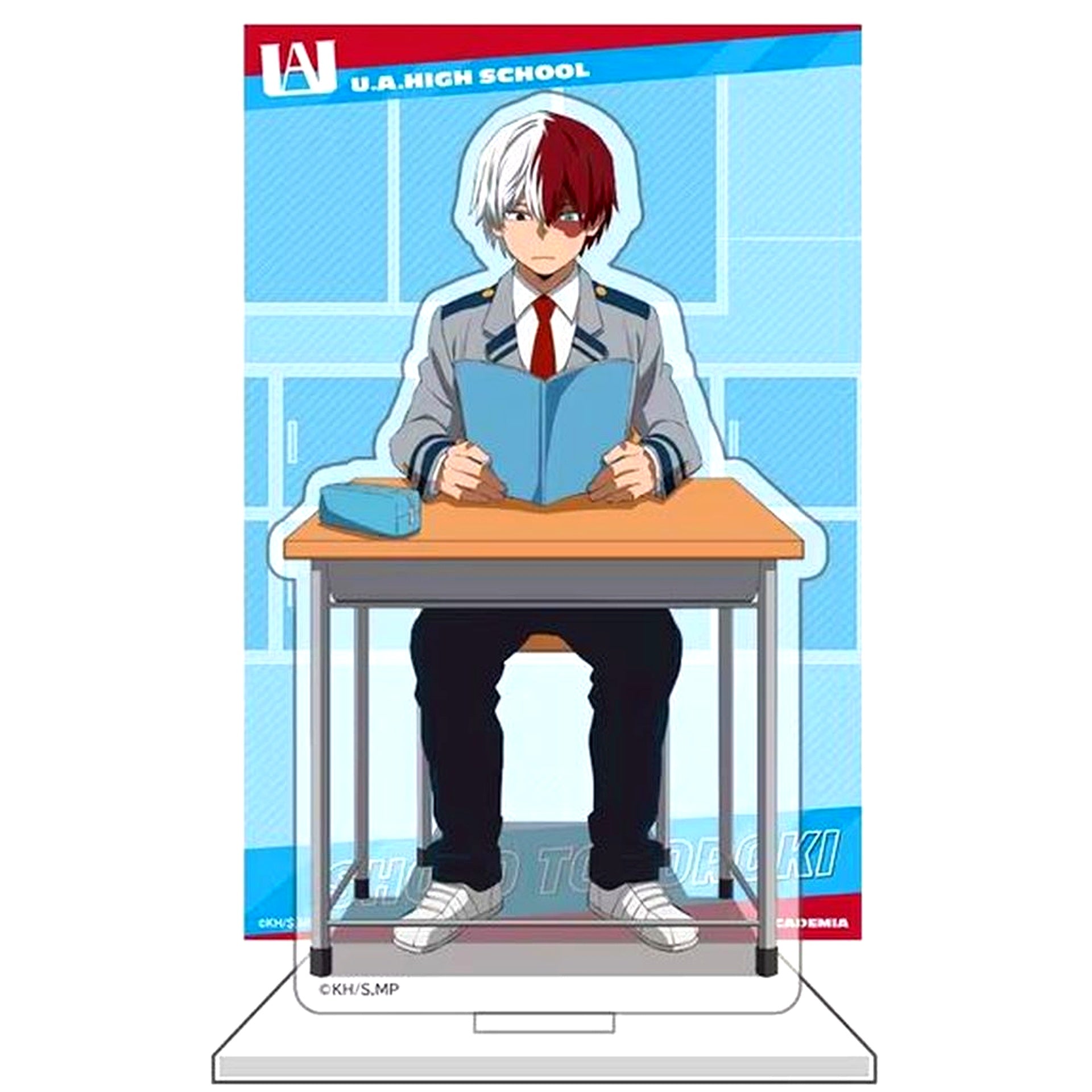 Shoto Todoroki Acrylic Stand with Background Postcard Learn! Class My Hero Academia [USED]