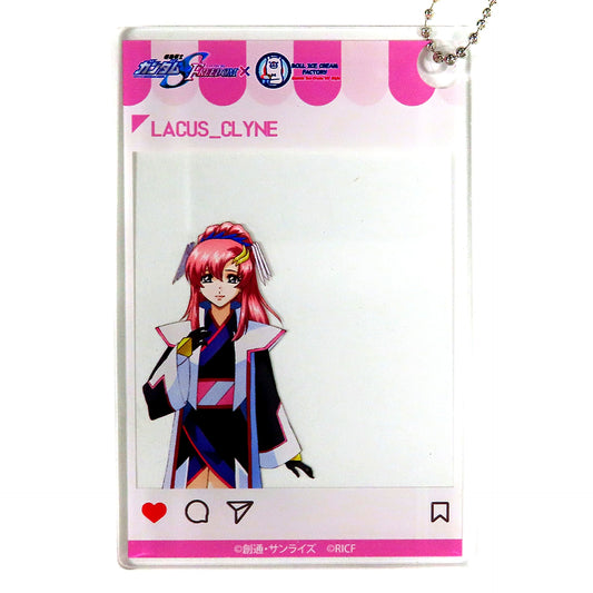 Lacus Clyne Mobile Suit Gundam SEED FREEDOM x Roll Ice Cream Factory Trading Acrylic Keychain [USED]
