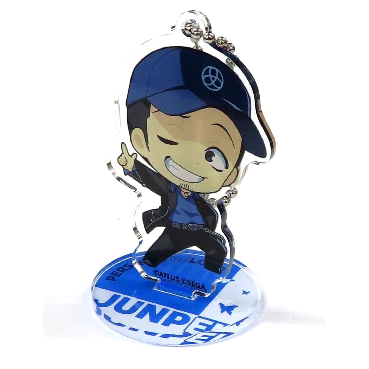 Persona 3 Reload Junpei Iori Trading Chibi Chara Acrylic Stand Keychain Red Tokyo Tower Limited Acrylic Stands [USED]