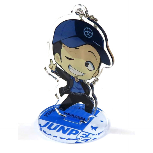 Persona 3 Reload Junpei Iori Trading Chibi Chara Acrylic Stand Keychain Red Tokyo Tower Limited Acrylic Stands [USED]