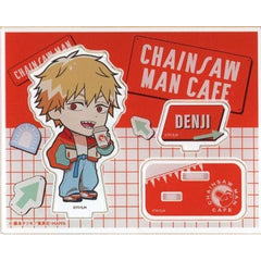 Denji Chef Chainsaw Man Mini Chara Acrylic Stand Chainsaw Man Cafe Limited [USED]