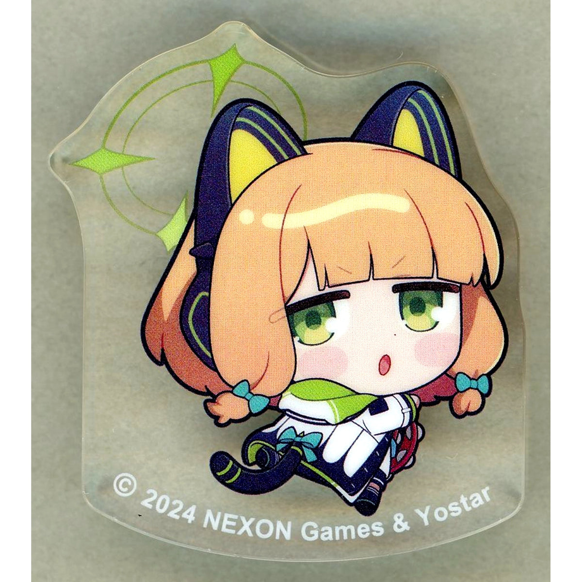 Midori Saiba Blue Archive x Karaoke Manekineko Corocoro Mini Acrylic Stand [USED]