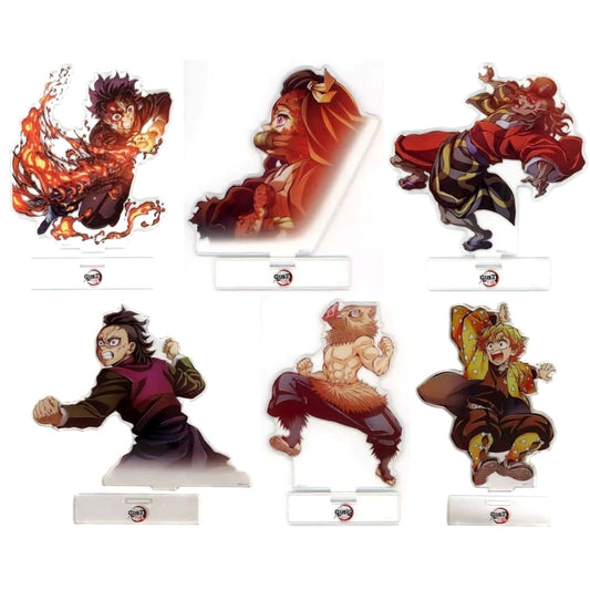 Tanjiro Kamado & Others World Tour: Kimetsu no Yaiba Kizuna no Kiseki Soshite Hashira Geiko e All 6 Types Set World Tour 2024 Key Visual Random Acrylic Stand A Theater Limited [USED]