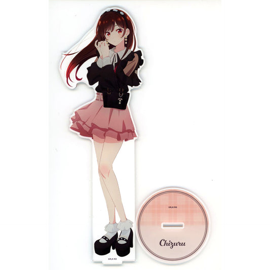 Chizuru Mizuhara Girly Fashion Ver. Illustration Rent-A-Girlfriend POP UP SHOP in TOWER RECORDS Oversized Acrylic Stand [USED]