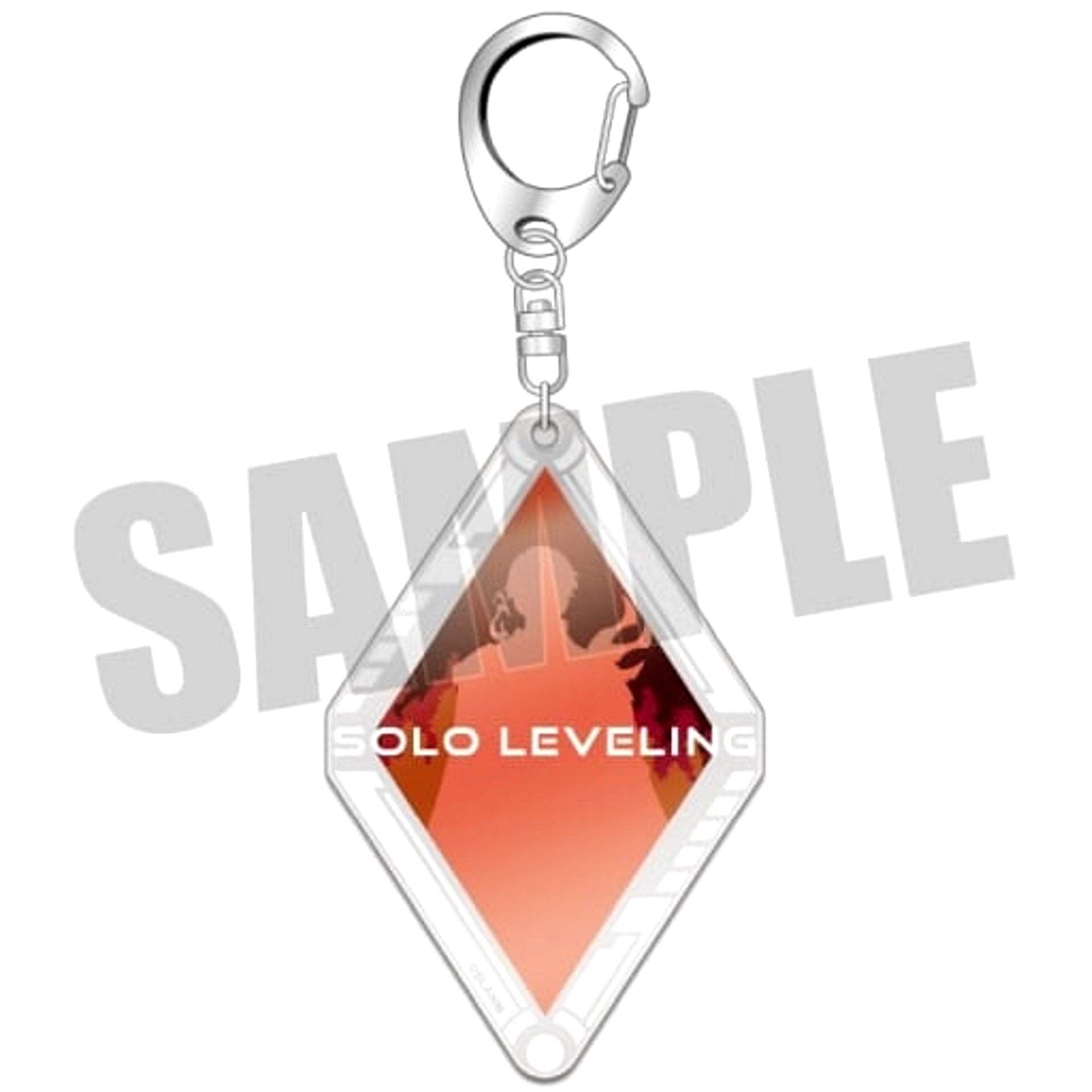 Solo Leveling Shin Mogami 04 Silhouette Design Acrylic Keychain Keychains [USED]