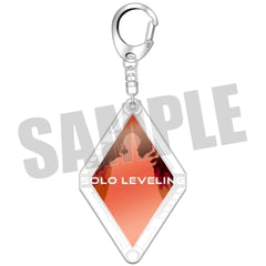 Solo Leveling Shin Mogami 04 Silhouette Design Acrylic Keychain Keychains [USED]