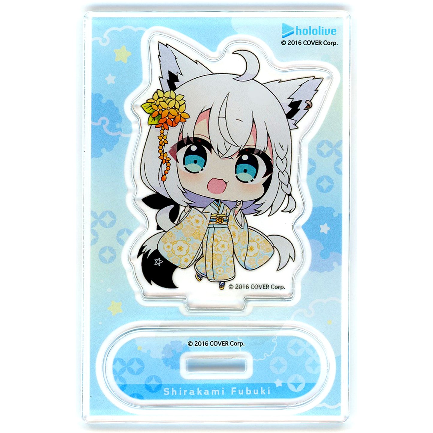 Shirakami Fubuki Virtual YouTuber Hololive Holocal Kyoto Edition Mini Character Trading Acrylic Stand [USED]