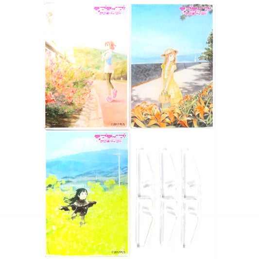 Set of 3 1st Year Yoshiko Tsushima & Hanamaru Kunikida & Ruby Kurosawa Love Live! Acrylic Stand Bundle Bonus for LoveLive!Days March 2024 Gamers Ltd Ed [USED]