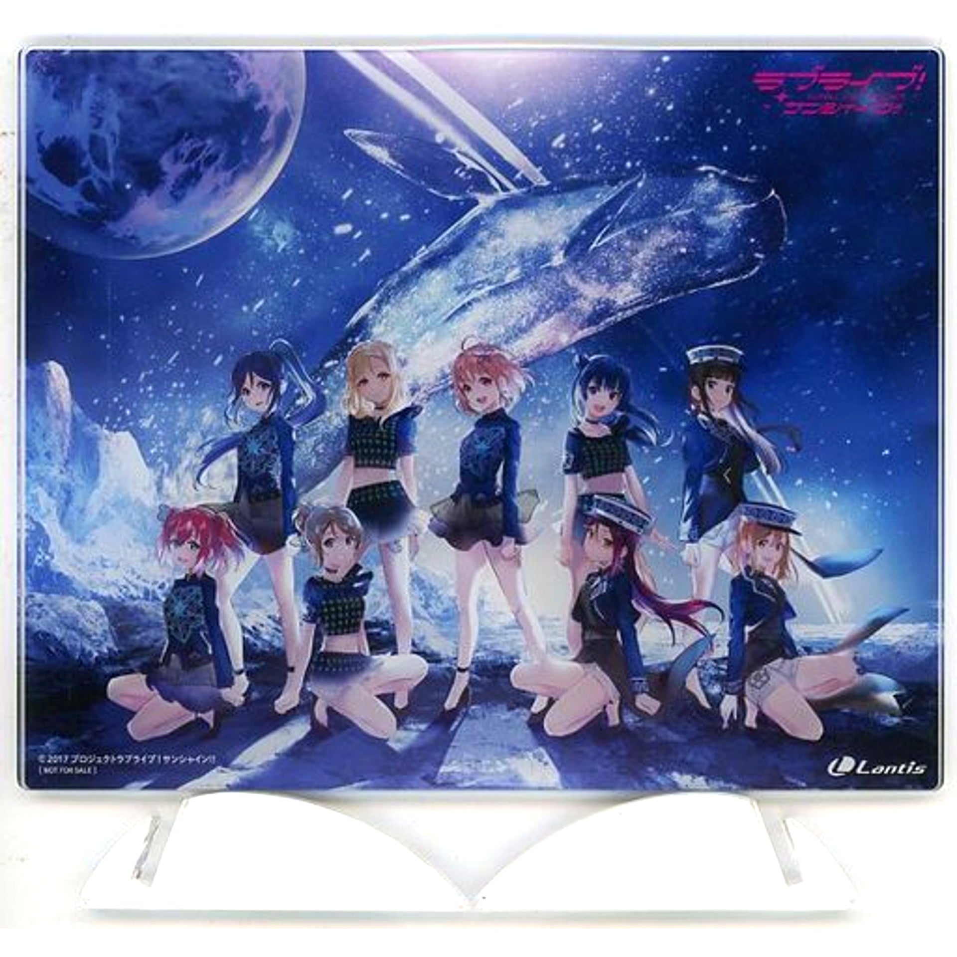 Aqours Jacket Illustration Acrylic Panel Love Live! Sunshine!! Aqours ONLINE LoveLive! Blu-ray Memorial BOX A-on STORE A!SMART Limited Bonus Item [USED]
