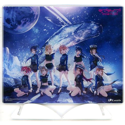 Aqours Jacket Illustration Acrylic Panel Love Live! Sunshine!! Aqours ONLINE LoveLive! Blu-ray Memorial BOX A-on STORE A!SMART Limited Bonus Item [USED]