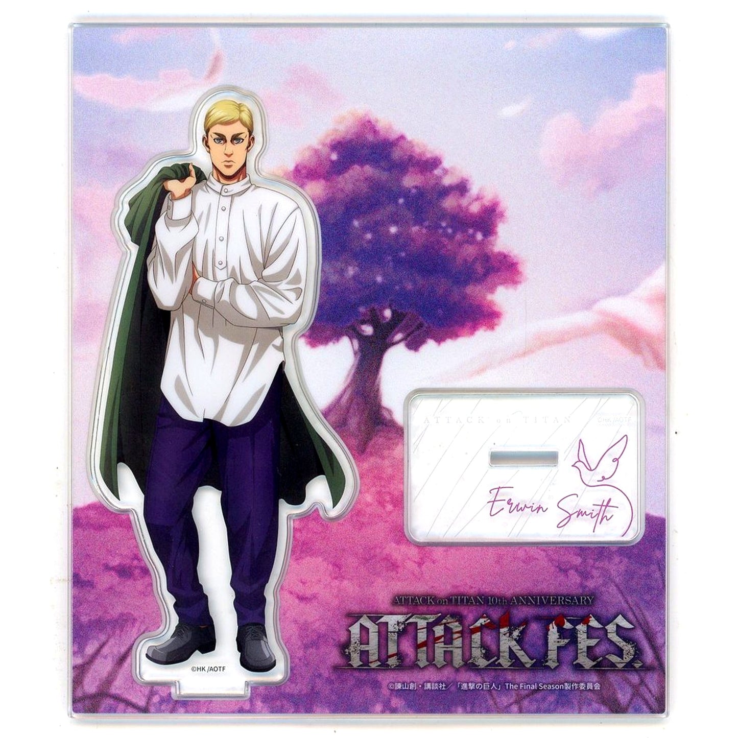 Erwin Smith Attack on Titan Acrylic Stand 10th ANNIVERSARY ATTACK FES [USED]