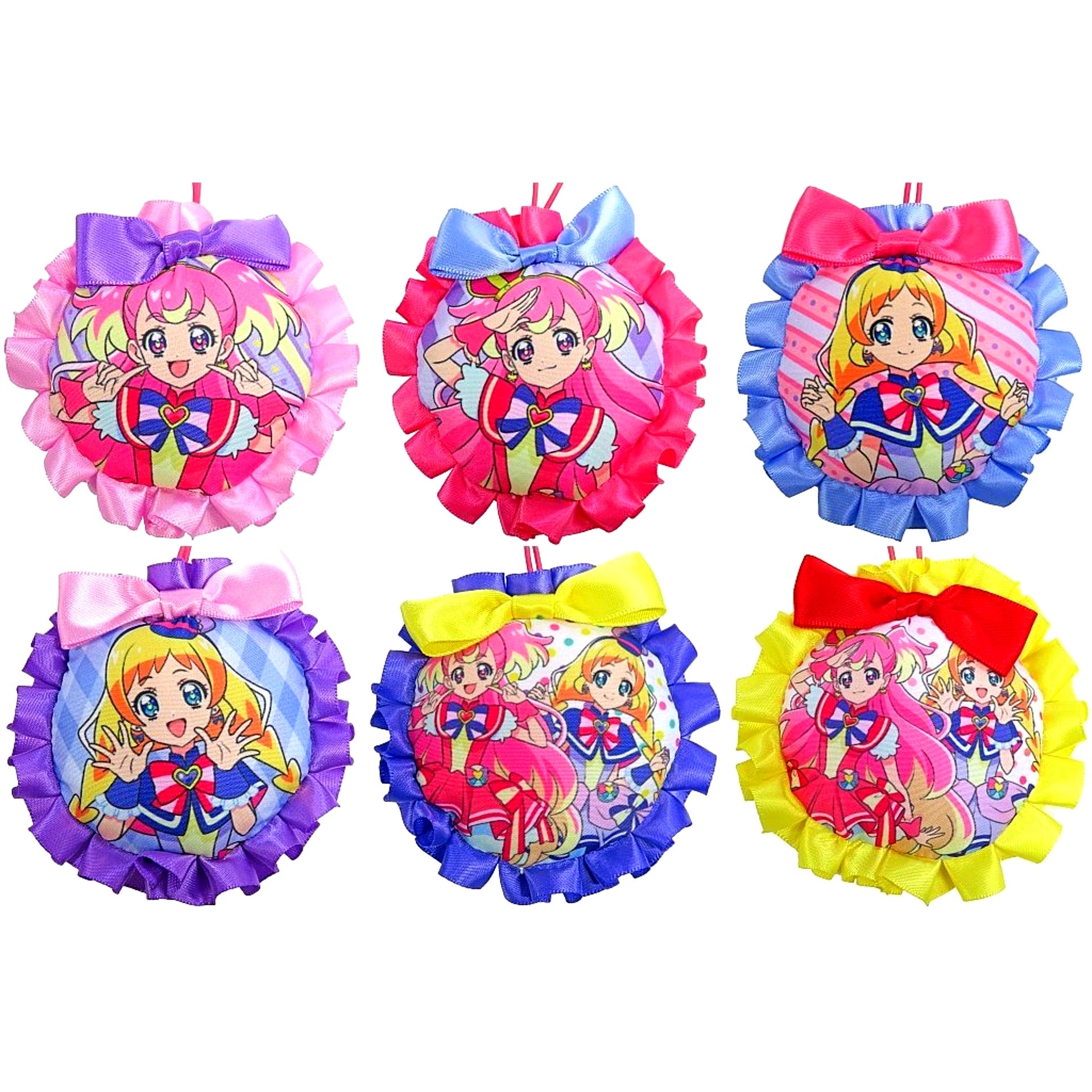 Set of 6 Wonderful PreCure! Swing Frill Charm [USED]