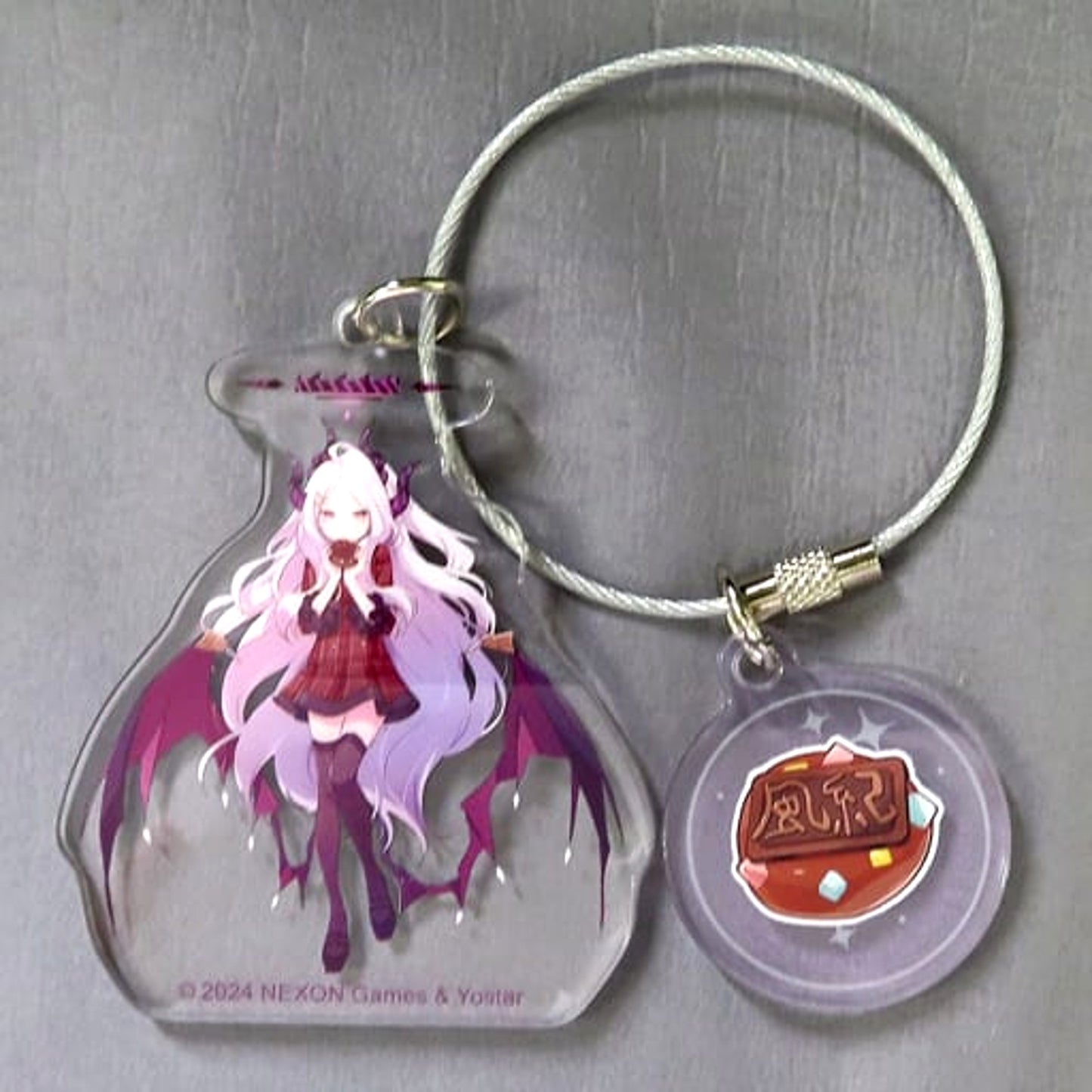 Blue Archive Hina Sorasaki 2-Serial Acrylic Key Ring Pop-Up Shop in Atre Akihabara 2024 Exclusive Keychains [USED]