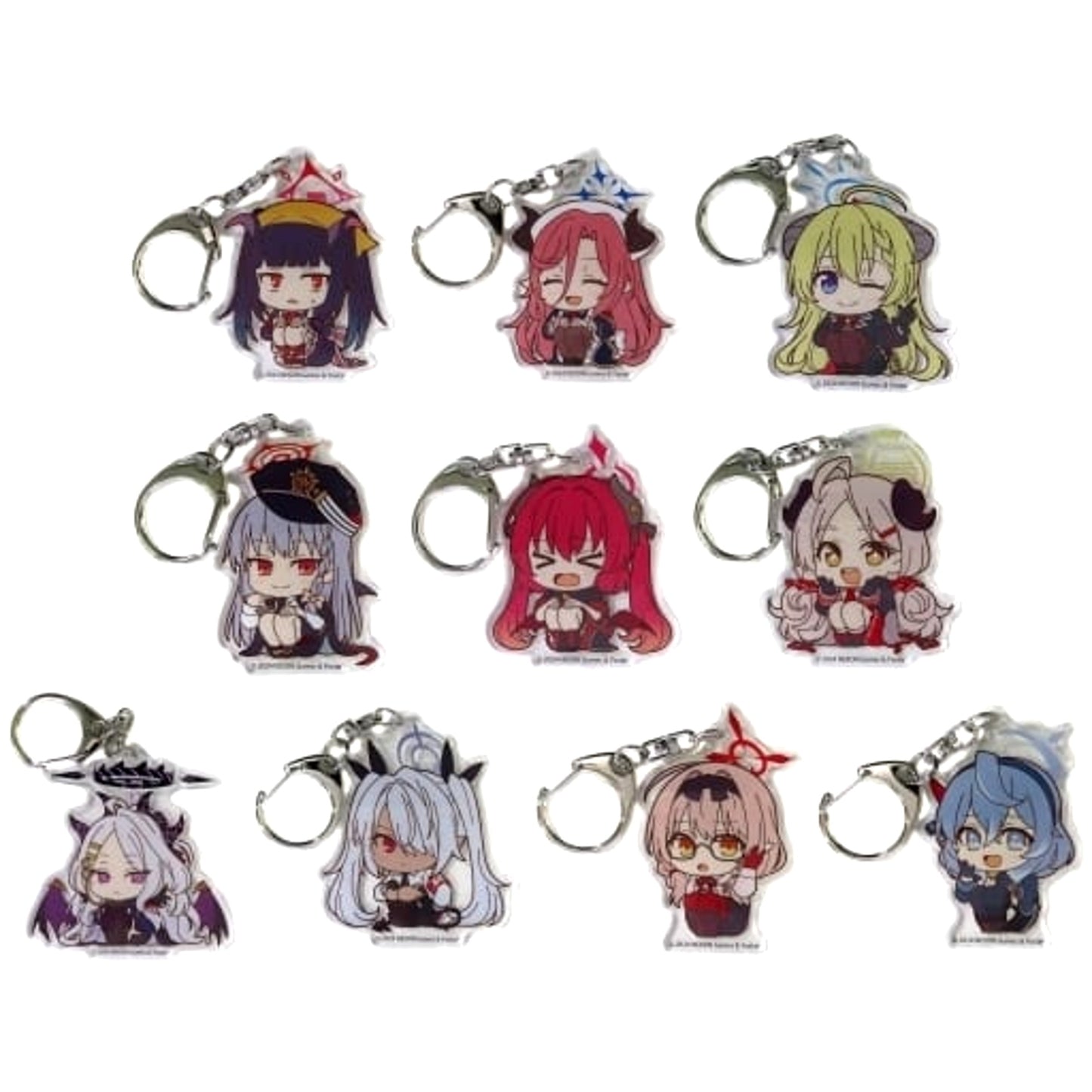 Blue Archive Fuuka Aikiyo & Others All 10 Types Set ViVimus Vol.2 Acrylic Keychain Collection Pop-Up Shop in Atre Akihabara 2024 Exclusive Keychains [USED]
