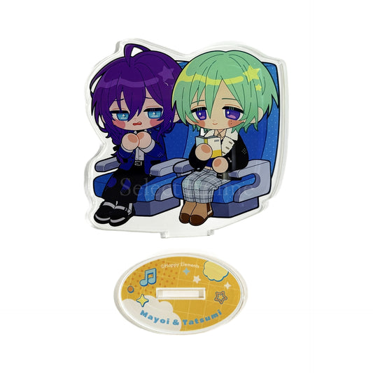 Mayoi Ayase & Tatsumi Kazehaya Ensemble Stars!! Outing Acrylic Stand [USED]