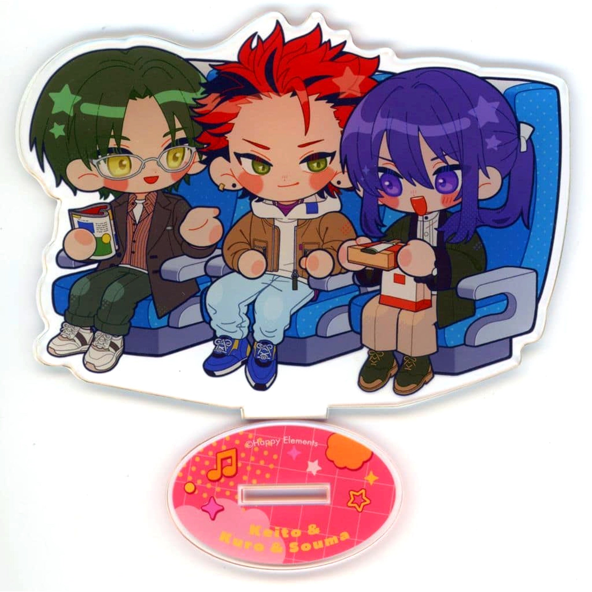 Keito Hasumi Kuro Kiryu Souma Kanzaki Ensemble Stars!! Outing Acrylic Stand [USED]