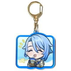 Genshin Kamisato Ayato Chibi Stamp Series Acrylic Keychain Keychains [USED]