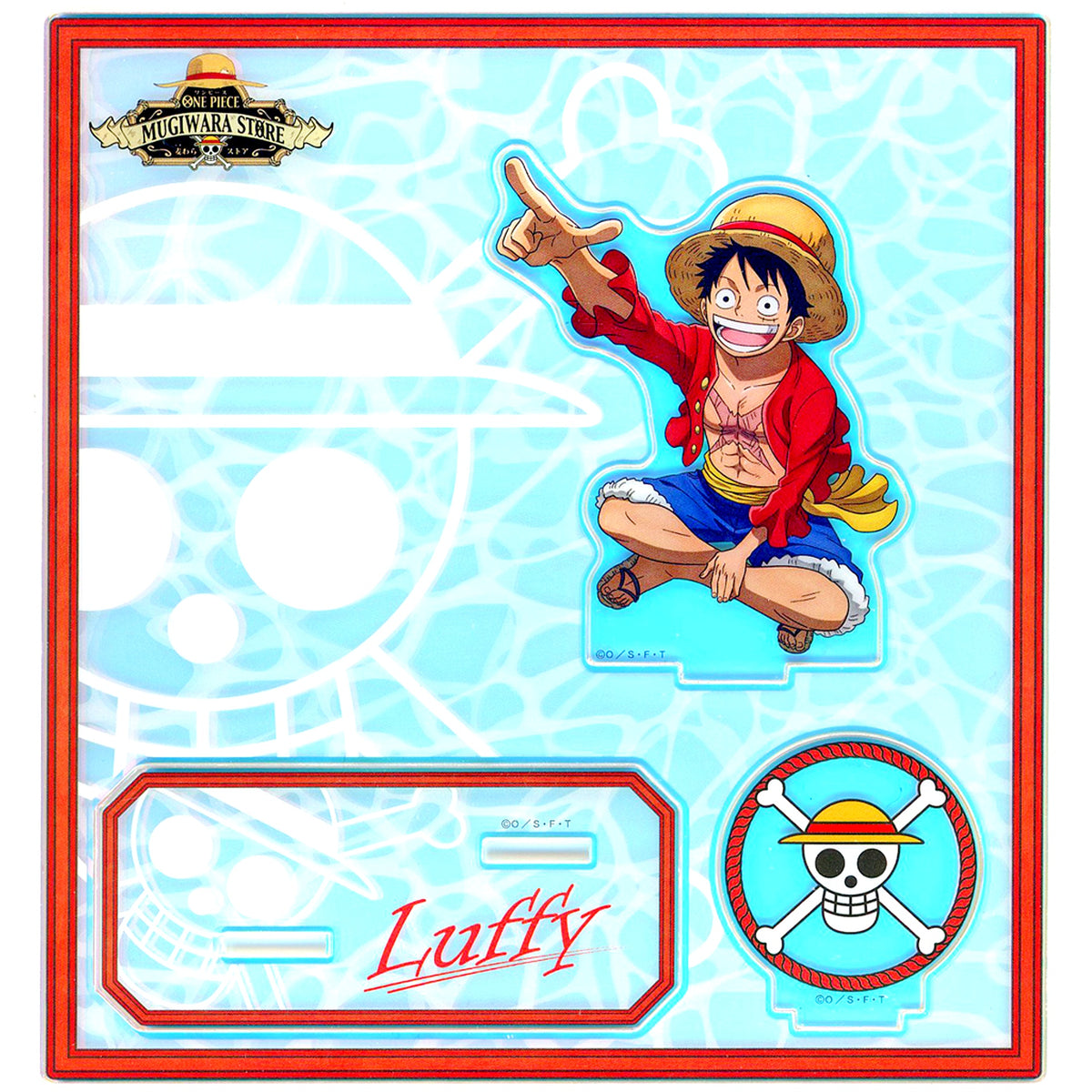 Monkey D. Luffy One Piece A new voyage! Trading Aurora Acrylic Stand [USED]