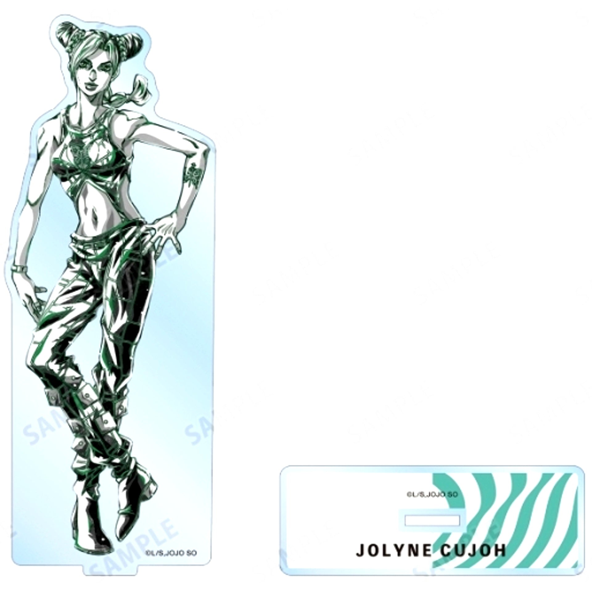 Jolyne Cujoh Ani-Art BLACK LABEL BIG Acrylic Stand JoJo's Bizarre Adventure Part 6 Stone Ocean [USED]